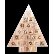 Dedra Adventní kalendář 40 cm, dřevěný