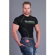 MADMAX Kompresní triko s krátkým rukávem MSW901 black/green
